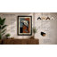 Leaping Dolphin Mid-Century - Framed Print-1234281592-1234281539