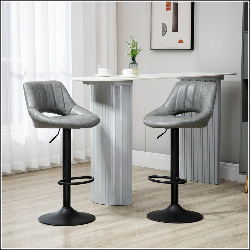Ensemble de 2 tabourets de bar, tabourets de bar pivotants