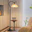 Lampes sur pied en bois massif noir sans fer