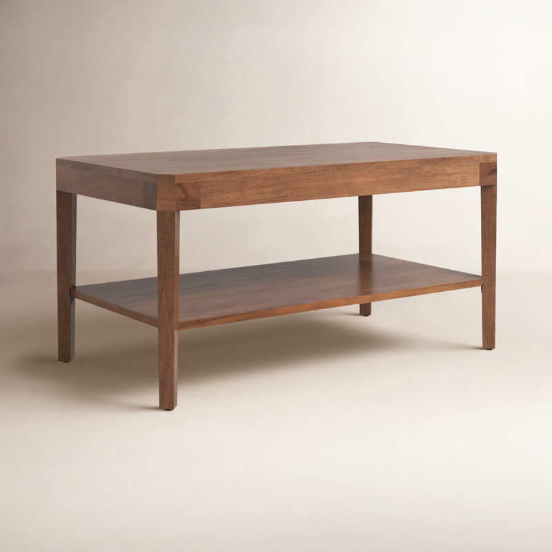 Ardentown Solid Wood Single Coffee Table, Walnut