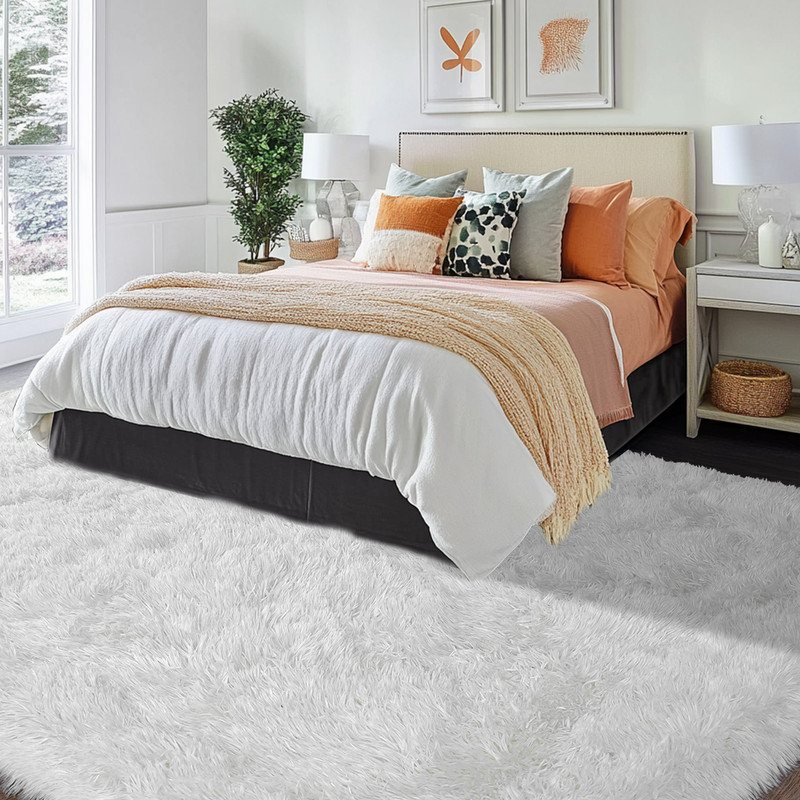 8×10ft washable area rug ultra soft fluffy shag rug indoor carpet for living room bedroom kidsroom home decor
by mercer41