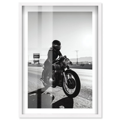 Road Warrior Shadowbox Print Photography Wall Art by Notoriart, White Frame, 10 x 15