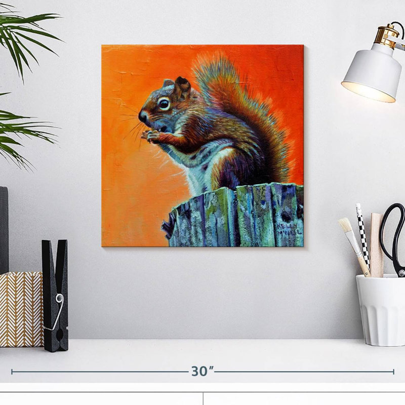 Brampt Little Red Squirrel, 16" H x 16" W