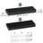 Sydney 16" W x 6" D Floating Shelves Set with Invisible Wall Mount Brackets-64526482