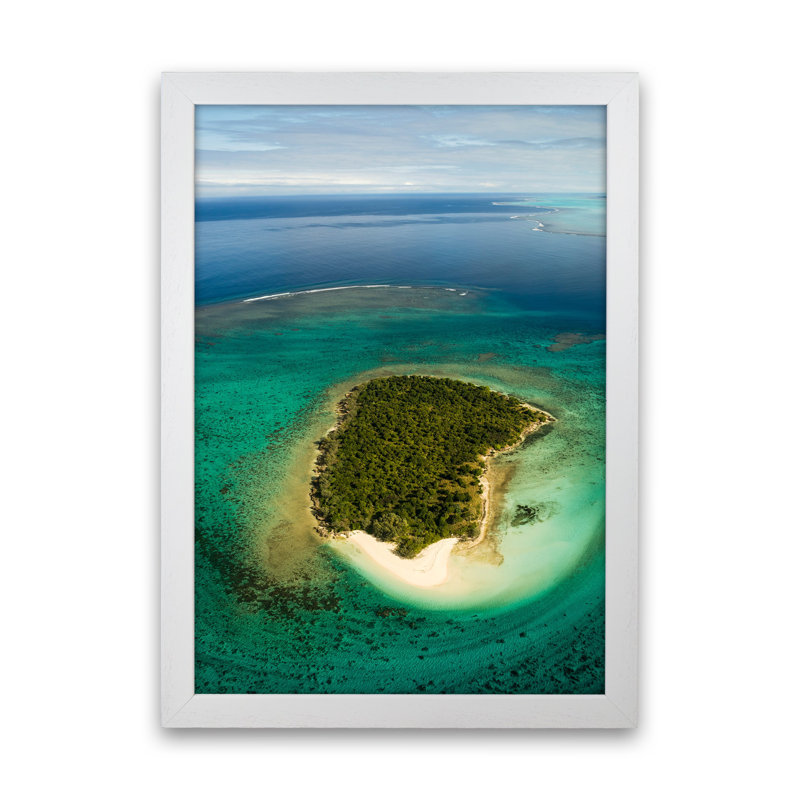 Perfect Circle by Karsten Wrobel - Print on Canvas, 46cm H x 34cm W x 3cm D, White Framed
