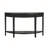 55" Elegant Half-Moon Entryway Table with Wood Veneer and Open Shelf for Hallways or Foyers