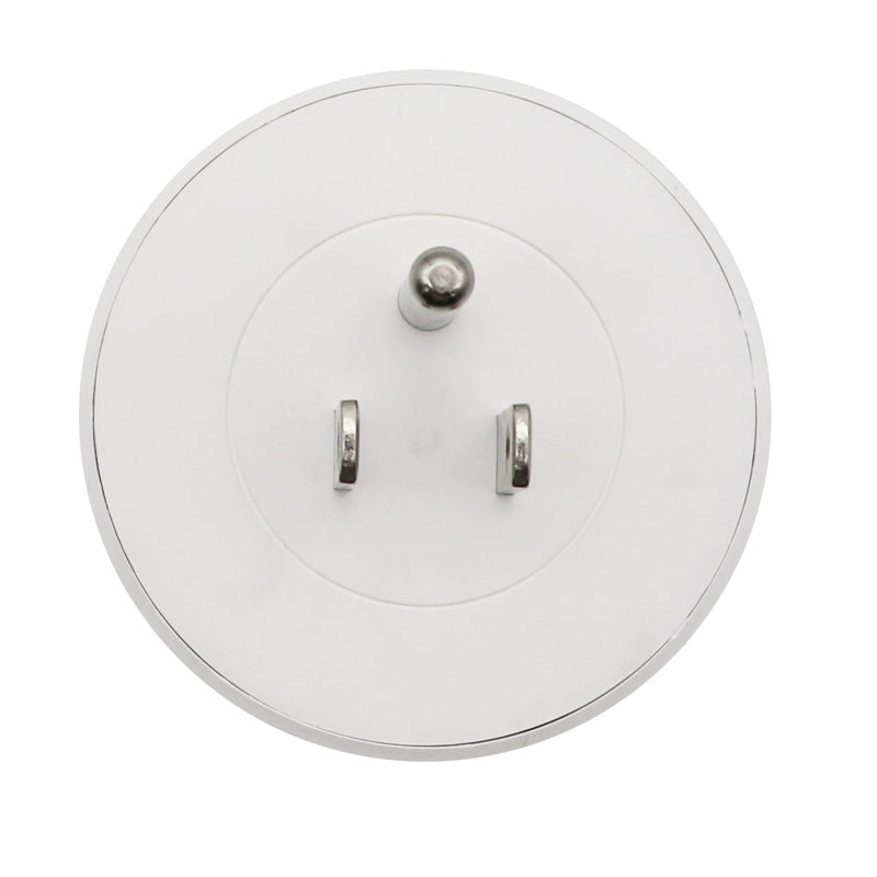Compact White Wi-Fi Smart Plug with Voice Control