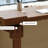 Light walnut L-Shaped Solid Wood desk-108954473