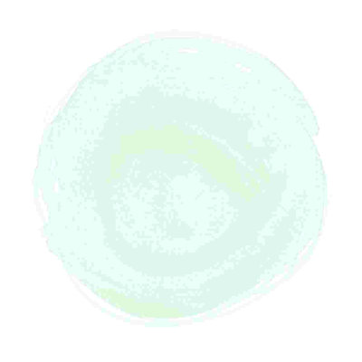 Watercolor Circle Mint - Wrapped Canvas Print