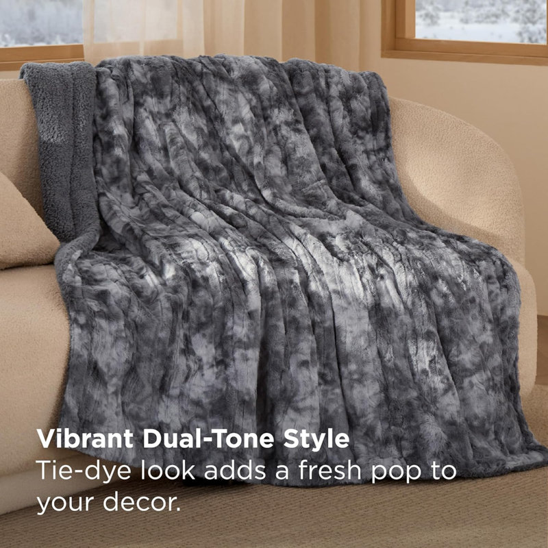 Jeté doux en sherpa Gentlesoft