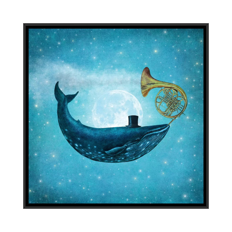 «Cloud Machine I» par Terry Fan - impression d'art graphique, Aucun mat, H 26 po x l 26 po x P 1,5 po, Toile avec cadre noir