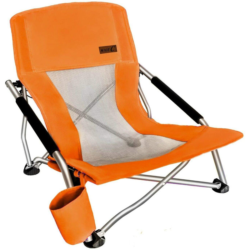 Chaise de plage pliante, Orangé