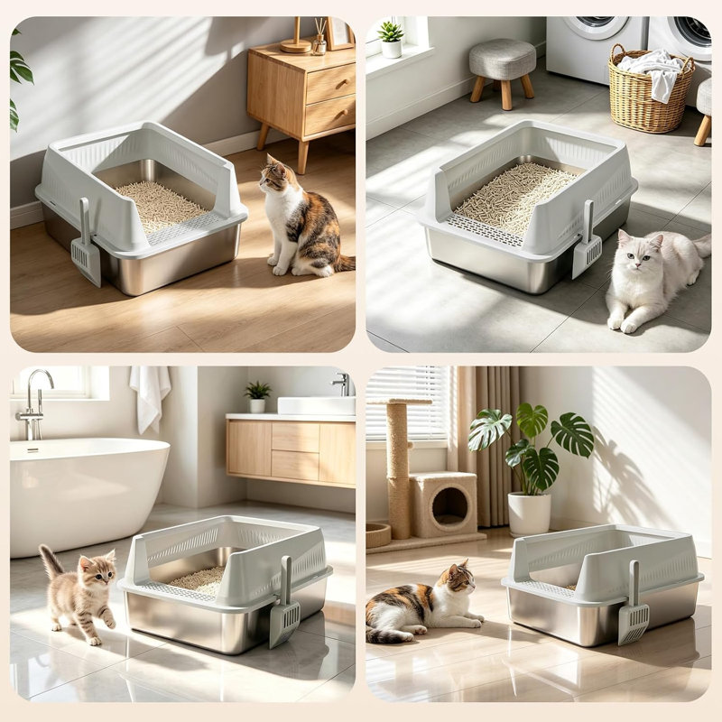 Litter Box, Silver grey