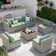 Demasi 6-Person Patio Furniture Set With Comfortable Cushions And Glass Table