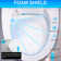 Bulit-in Tank Smart Toilet With Air Dryer, Multiple Wash Function And Night Light(Remote Included)