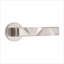 1 Pair Modern Nova Design Premium Door Handles on Round Rose with 3" Ball Bearing Hinges and 2.5" Tubular Latch-1389036832
