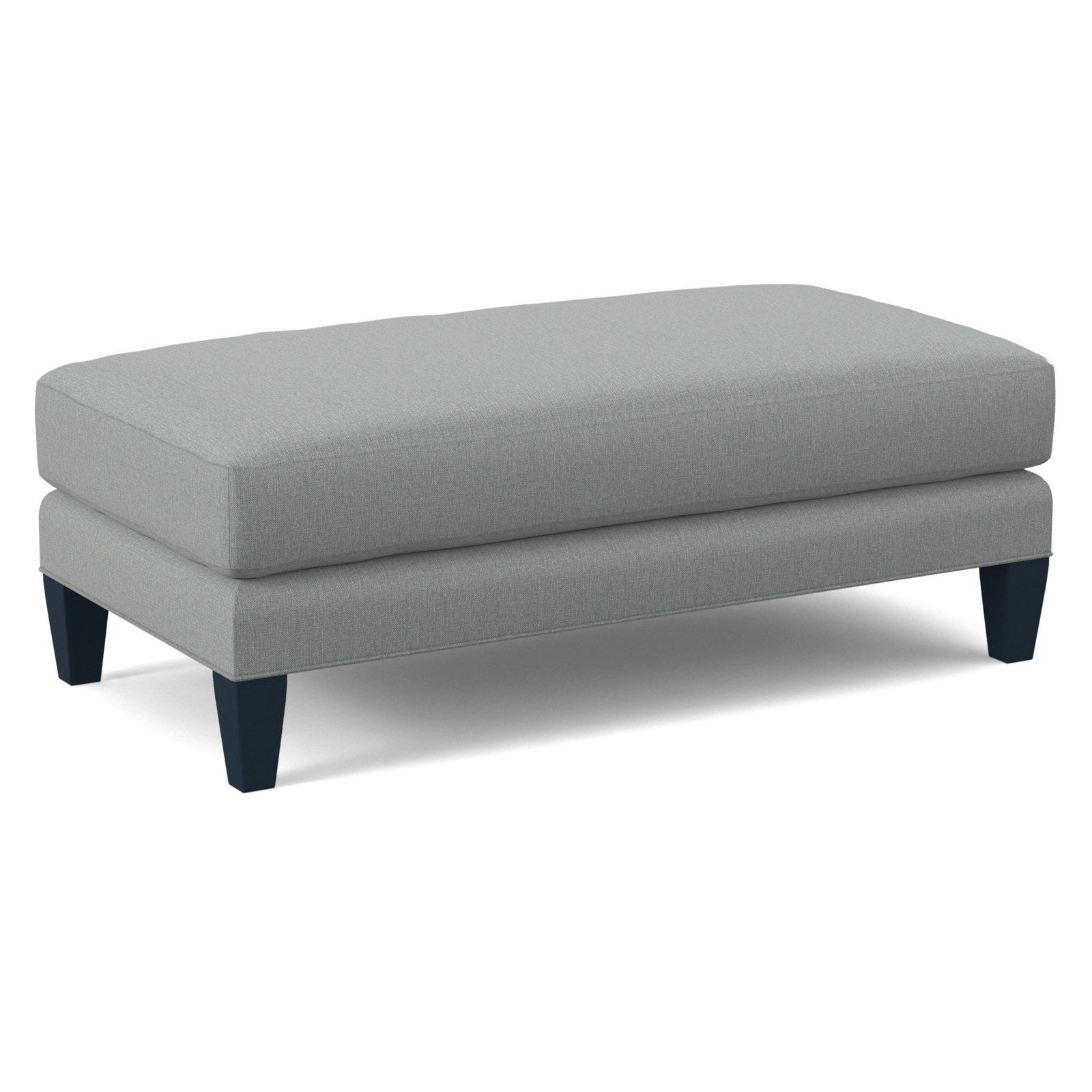Celeste 48" Ottoman, Brown Geometric, 0456-33, Navy Finish