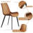 Monkstown Faux Leather Upholstered Modern Dining Chair Side Chair with Carbon Steel Legs-902050163