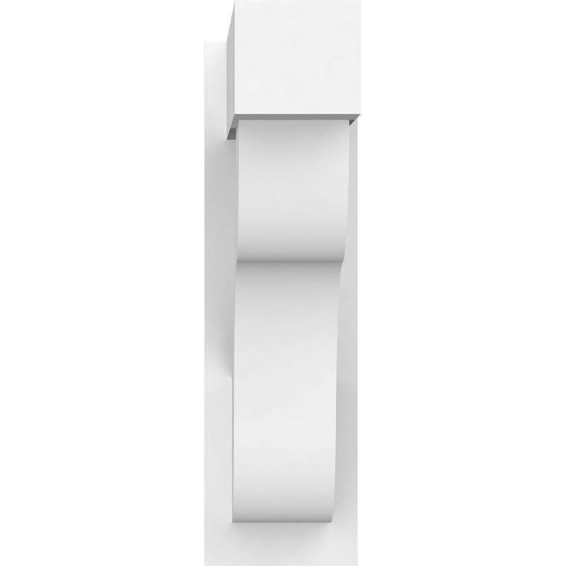 Persienne en PVC de qualité architecturale avec extrémités en bloc Carmel, L 7 po, H 24 po x P 24 po