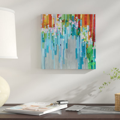 « arc-en-ciel of stripes », reproduction d’impression sur toile tendue