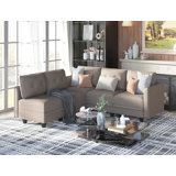 Tomario 6 - Piece Faux Leather Sectional