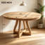 Table de salle à manger ronde extensible pour 4-6, pieds de table intermédiaires de 16 po-129674667