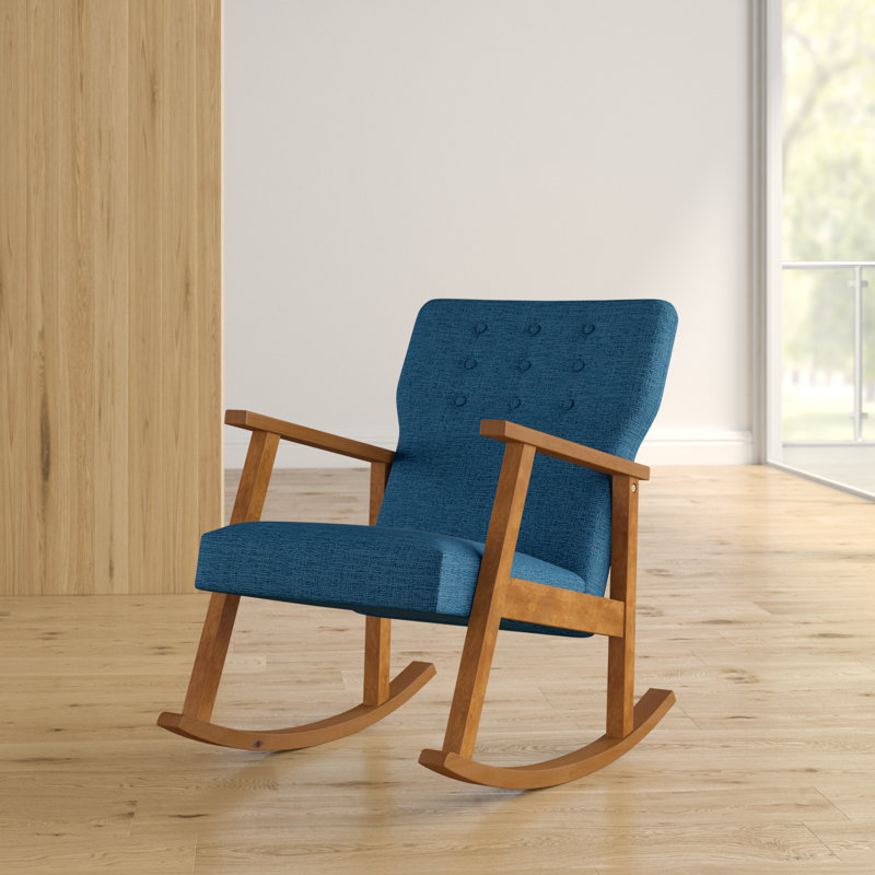 Chaise berçante Nerstrand, Bleu feutré