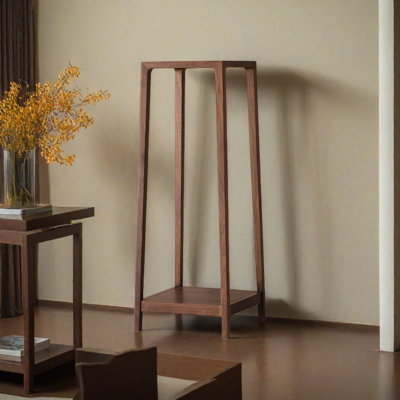 Black Walnut Wood Plant stand by dujinlong home