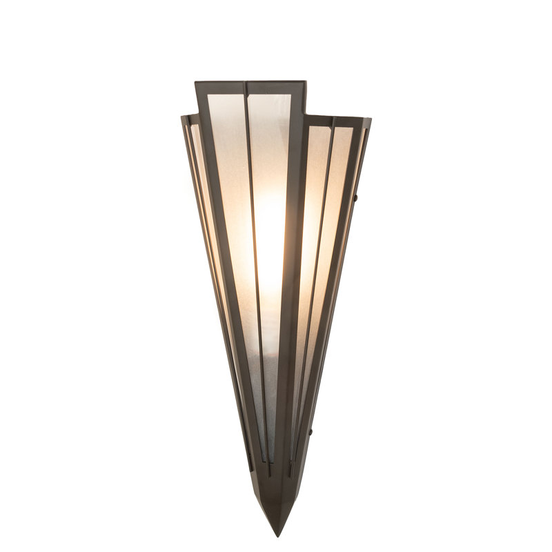 1 - Light Flush Mounted Sconce, Oil Rubbed Bronze, Gray, Idalight