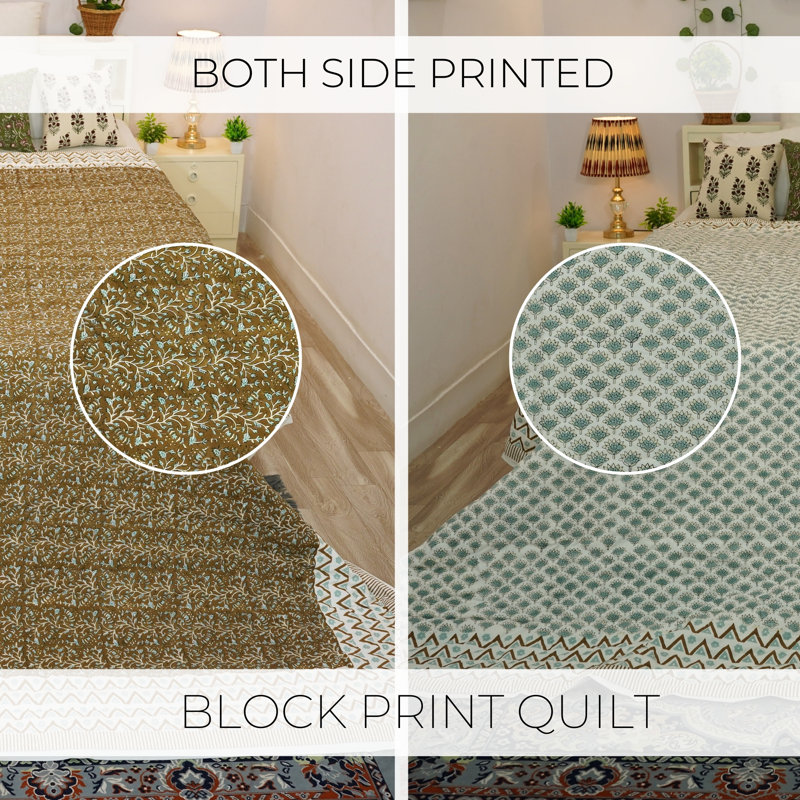 Literie bohème de luxe à motif floral en tissu imprimé Fab Fabine pour chambre et canapé, King Us, Vert / Jaune