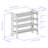 Ibbine Natural 4-Tier Stackable Shoe Rack