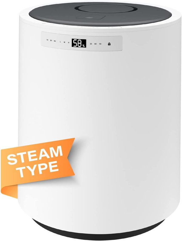 CG INTERNATIONAL TRADING Cool Mist Steam Tabletop Humidifier with  Adjustable Humidistat for 100 Cubic Feet