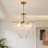 8-Light Tiered Gold K9 Crystal Chandelier