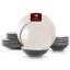 Service de table 18 pièces en grès HomeVSS Two-Tone Colors Life, fini mat, pour 6 personnes-62258177