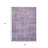 3' X 5' Lavender And Plum Abstract Washable Indoor Outdoor Area Rug