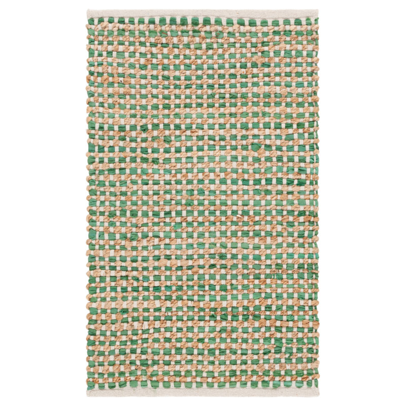 Tapis uni en coton tissé à la main Cape Jute / Sisal Cape Cod, Rectangulaire 3 pi x 5 pi