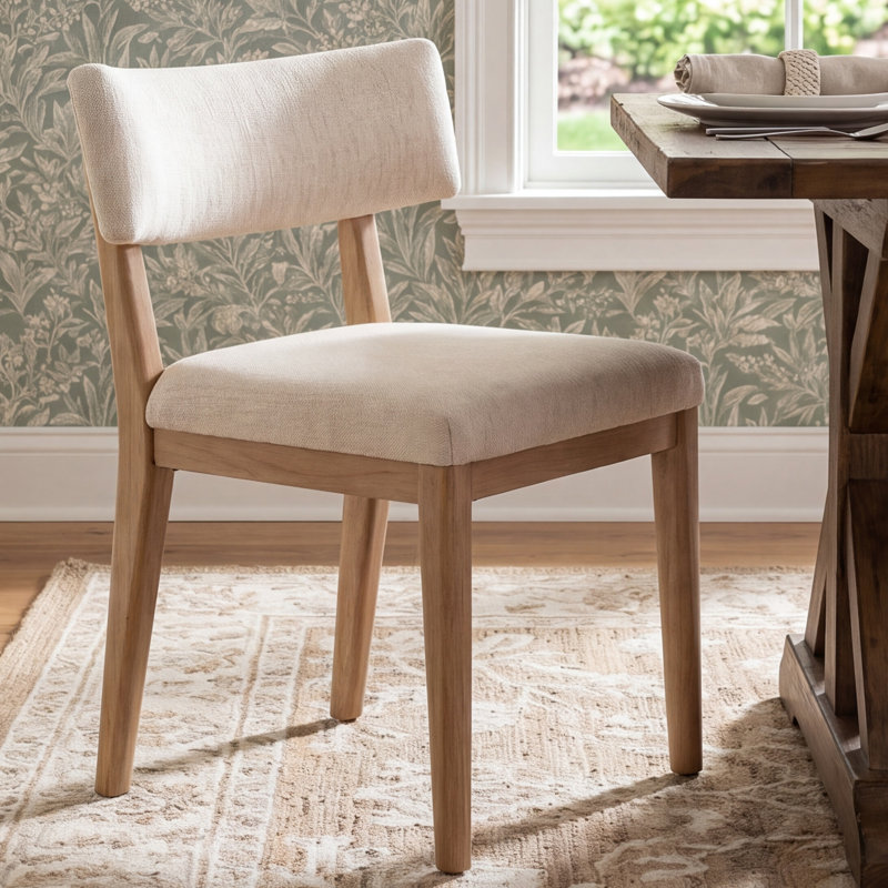 Amali Side Chair, Genuine Leather Brown, Brown