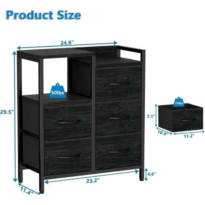 Storage Cabinet, Black