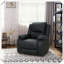 Fauteuil inclinable manuel pivotant en similicuir Confortable Élégant Durable Pratique