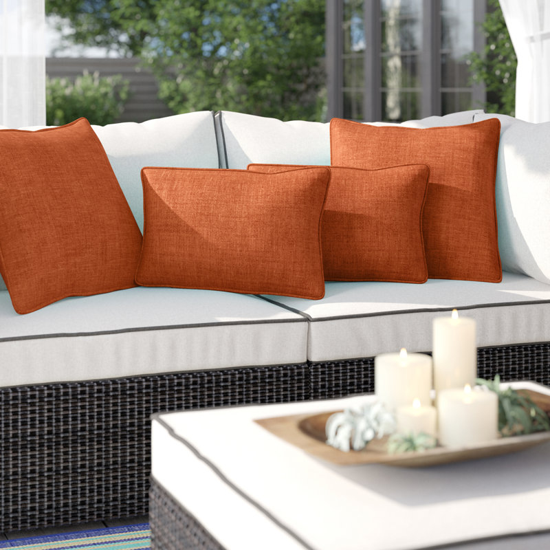  Outdoor Throw Pillow, Cinnamon