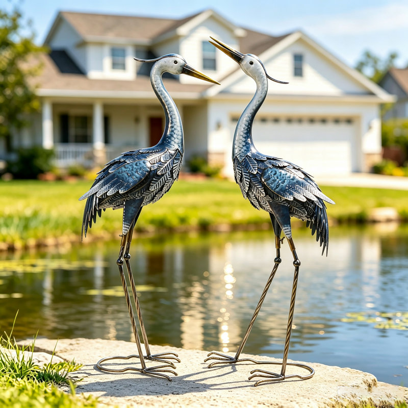 Statue de jardin Osheana Cranes