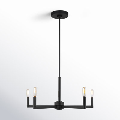 Haines 5 Light Metal Dimmable Chandelier