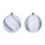 Vickerman 4" White Pearl Sequin Ball Assortment.