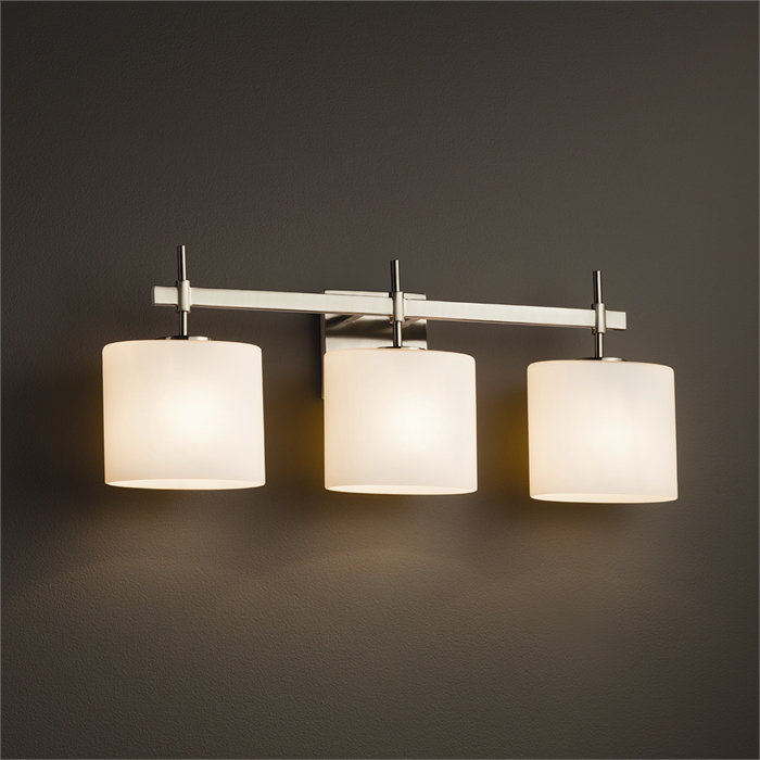 Casson 3 - Light Dimmable Vanity Light, Dark Bronze, Ribbon