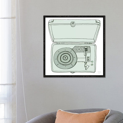 Vintage Record Player 1 Piece Wall Art on Canvas