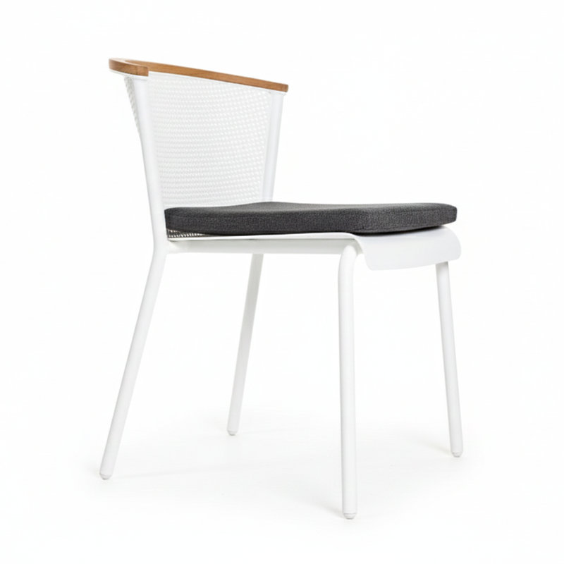 Chaise d'appoint Dar, Anthracite, Sooty
