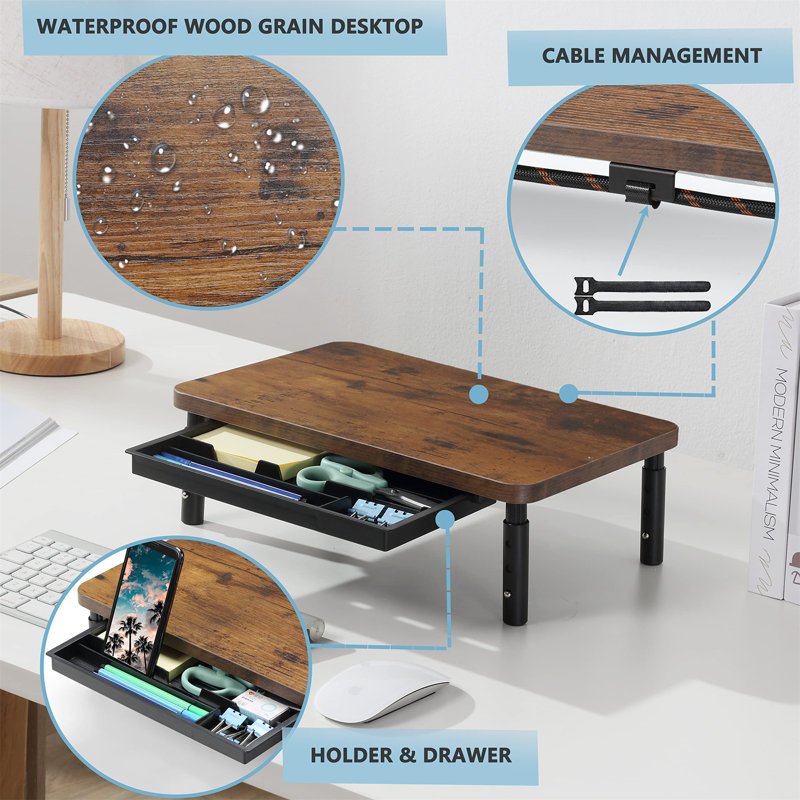 Amidala Manufactured Wood Monitor Stand