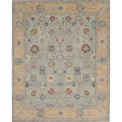 Transitional One-of-a-Kind Rectangle 7'10" X 10'4" Hand Knotted Area Rug