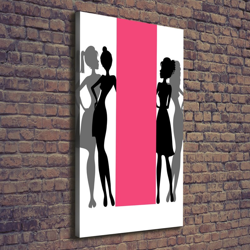 Women'S Silhouettes - Wrapped Canvas Print