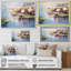 Bleu et vert Monets Lake Reflections 5 - lac, art mural-2051721583-2051721556